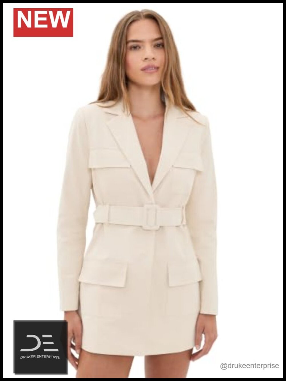 Lioness Steinway Mini Dress Long Sleeve A-Line Canvas Casual